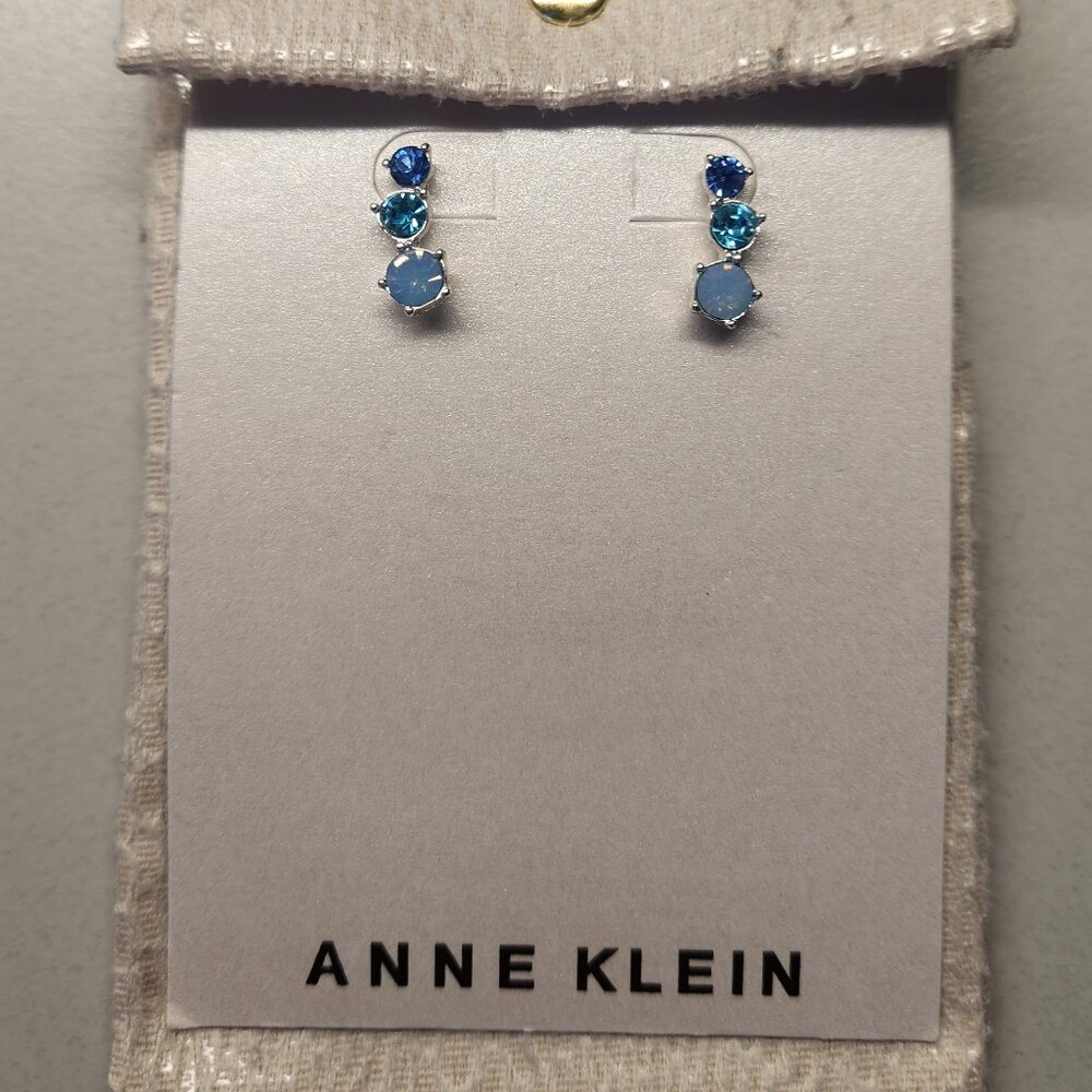 Anne Klein Blue Earrings